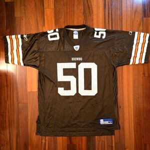 Jeff Faine Cleveland Browns Football Jersey  #50 Fanwear NFL Sportswear Gameday